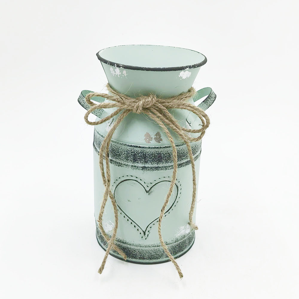 Mint Green Heart Decorative Container